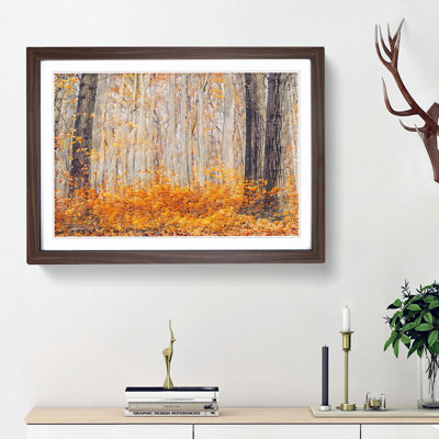 Orange Forest - Picture Frame Graphic Art Print on MDF