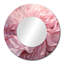 Rose Tender Twirl Spiral - miroir spirales abstraites, miroir mural rond rose unique, impression sur métal-99621761