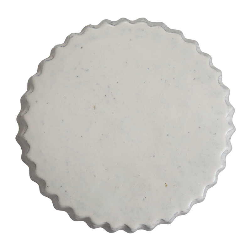 Vitaly Garden Stool, Milk White