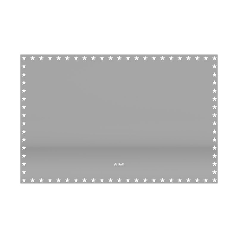Miroir de salle de bain sans cadre, 36 po x 55 po