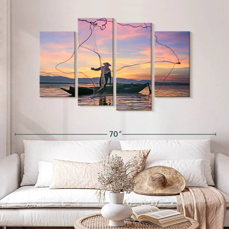 Senne Freshwater Fishing, 32" H x 52" W