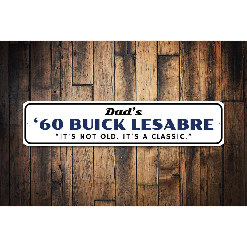 Enseigne en aluminium Buick Lesabre, H 6 po x l 24 po x P 0,063 po