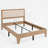 Modern Solid Pine Platform Full Bed Frame-682227714-682227713