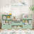 72" W x 37"H 4-IN-ONE Kids Bookcase with 3 Drawers, Soft Cushion, 3-Layer Bookshelf, Reading Nook-2126649625