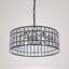 Lustre tambour en cristal 3 lumières Baconton