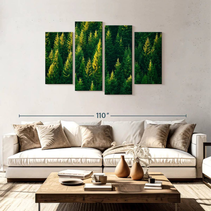 Harnek Forest Pine Trees, 48'' H x 75'' W