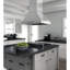 42" Professional 500 CFM Ducted Island Range Hood in Brushed Stainless Steel