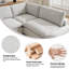 Canapé modulaire 154,4 po à 4 coussins-562346936