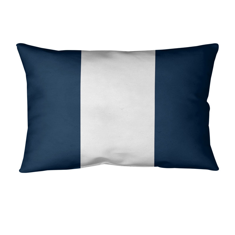 Housse de coussin lombaire Atlanta, New England, Madison foncé / blanc cassé