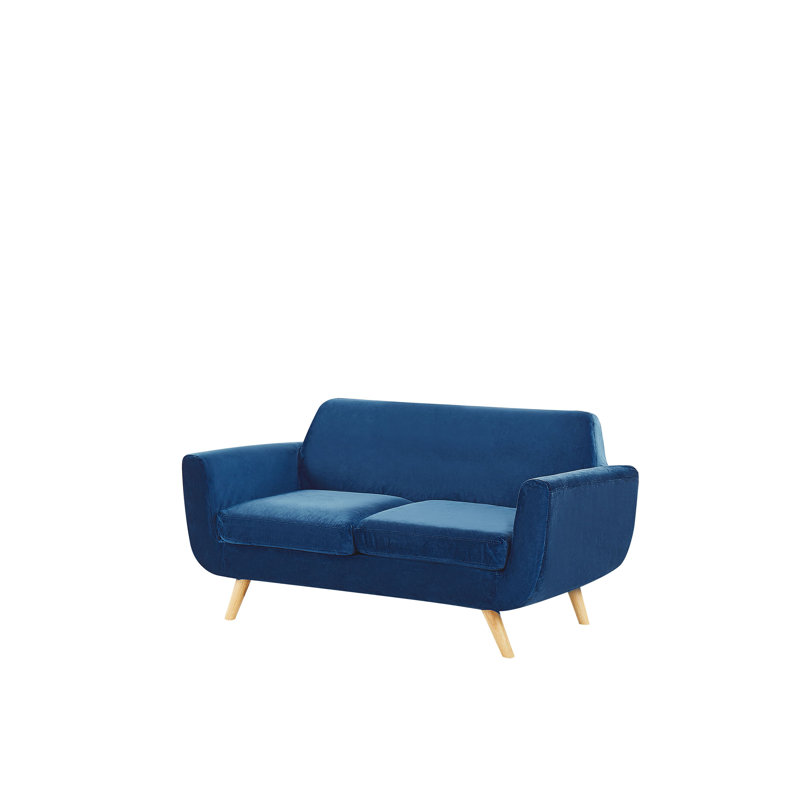 Arias Box Cushion Sofa Slipcover, Blue