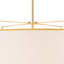 Luminaire suspendu tambour en tissu 4 lumières Modern
