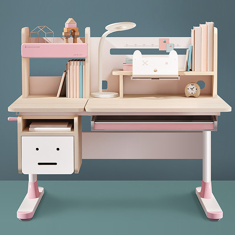 Bureau d'écriture avec huche Barbary, Rose