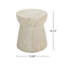 Outdoor Travertine Concrete Side Table