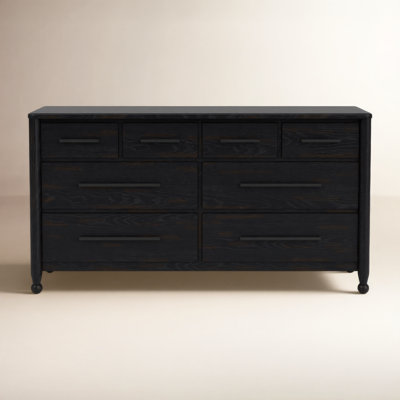 Ebony Eight Drawer Dresser