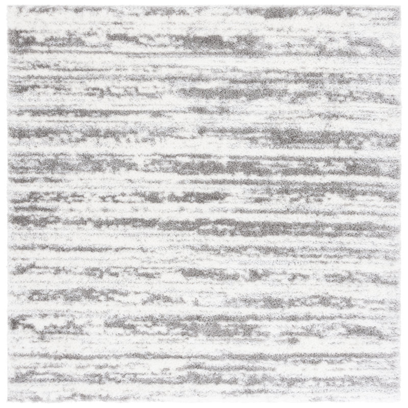 Arbelia Tahoe Shag Performance Rug, Square 6'7"