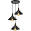 3 - Light Black Cone Pendant