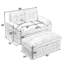 Fauteuil de loisir, fauteuil inclinable double, dossier réglable manuellement, accoudoirs rembourrés, port de charge USB latéral et support pour téléphone, livré avec un repose-pieds de rangement assorti-2135593284