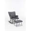 Chaise berçante en polyuréthane avec repose-pieds Schaghticoke-1926936009