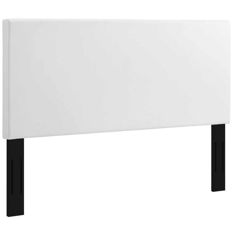 Taylor Upholstered Faux Leather Headboard, Full/Queen