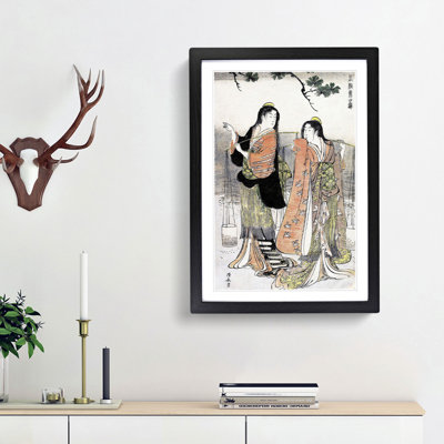 Maidens of Suma by Torii Kiyonaga - Framed Print
