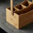 Bamboo Rectangle Flatware Caddy