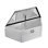 Trailer Tongue Box, 39" x 16.5" x 12" Aluminum Trailer Tongue Tool Box, Heavy Duty Storage Organizer with Lock & Keys, Utility Tool Chest for Pickup Truck Bed, RV, SUV, Off-Road Vehicle, Silver