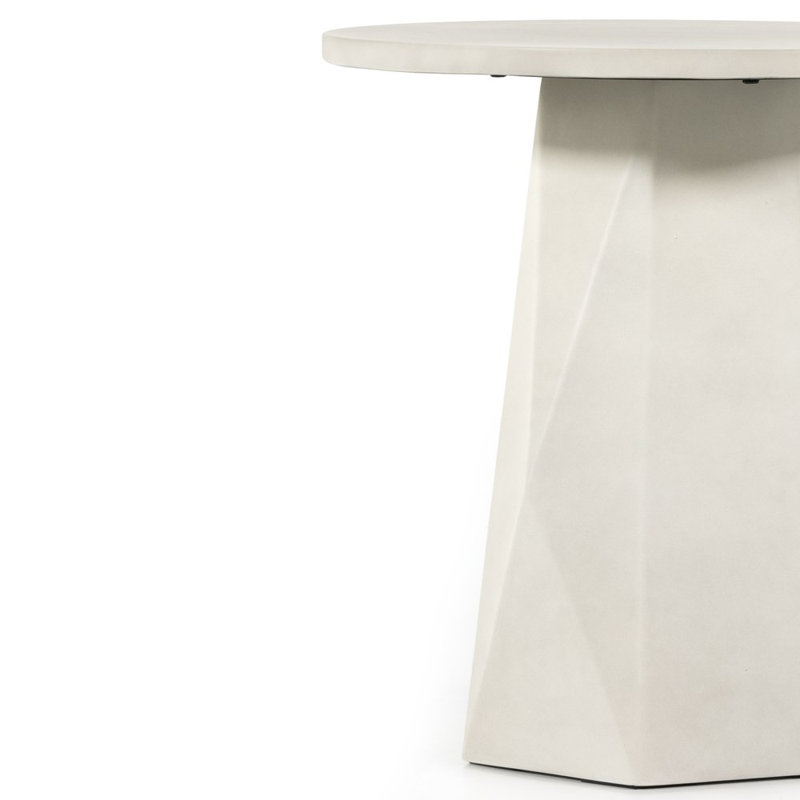 22'' Stone Outdoor Side Table