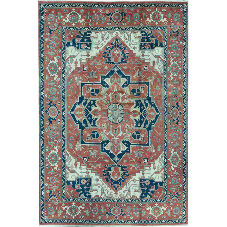 Hand-Knotted High-Quality Rust Area Rug
