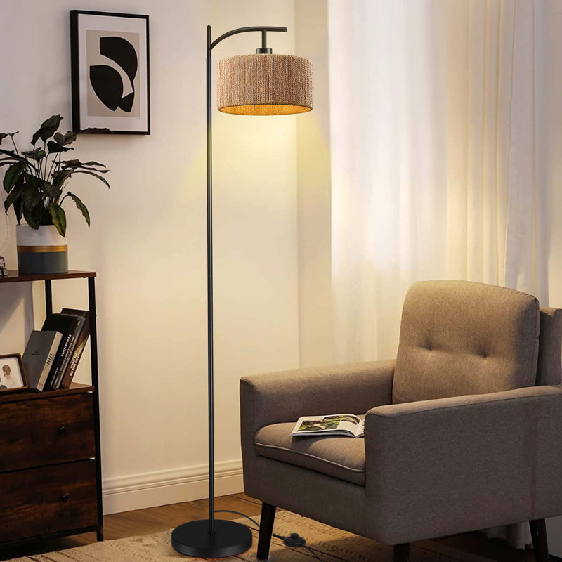 Baltasar Black Reading Floor Lamp