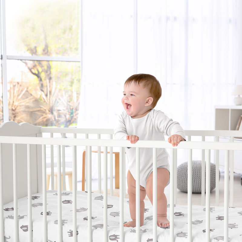Drap-housse pour lit de bébé Boho Elephant