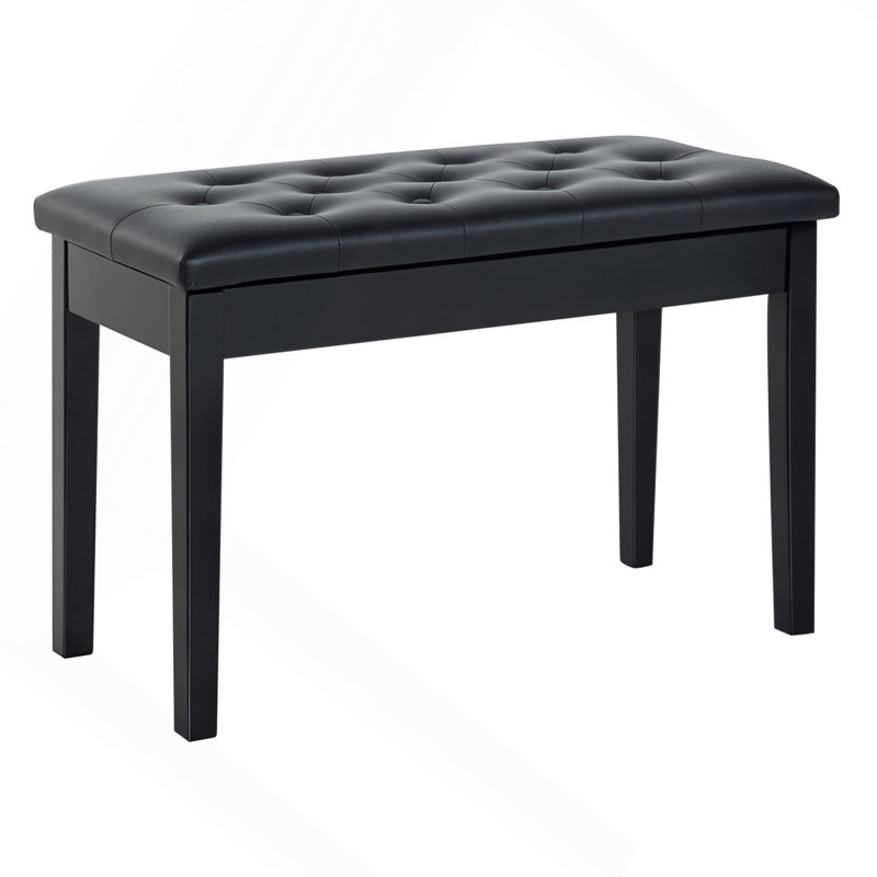 Banc de piano, fauteuil de piano Duet, Noir