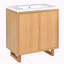 Meuble-lavabo simple 29,5 po avec plateau en céramique-689083856
