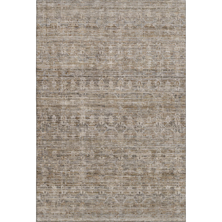 Premium Machine Washable Lubbers AMF1746 Stripe Rug
