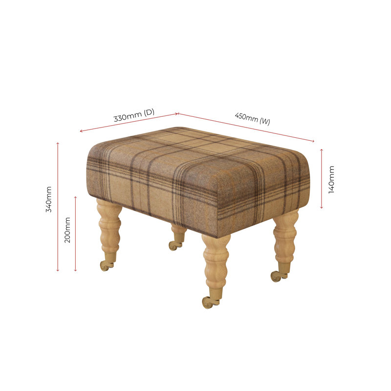 Manufactured Wood Accent Stool, Natural