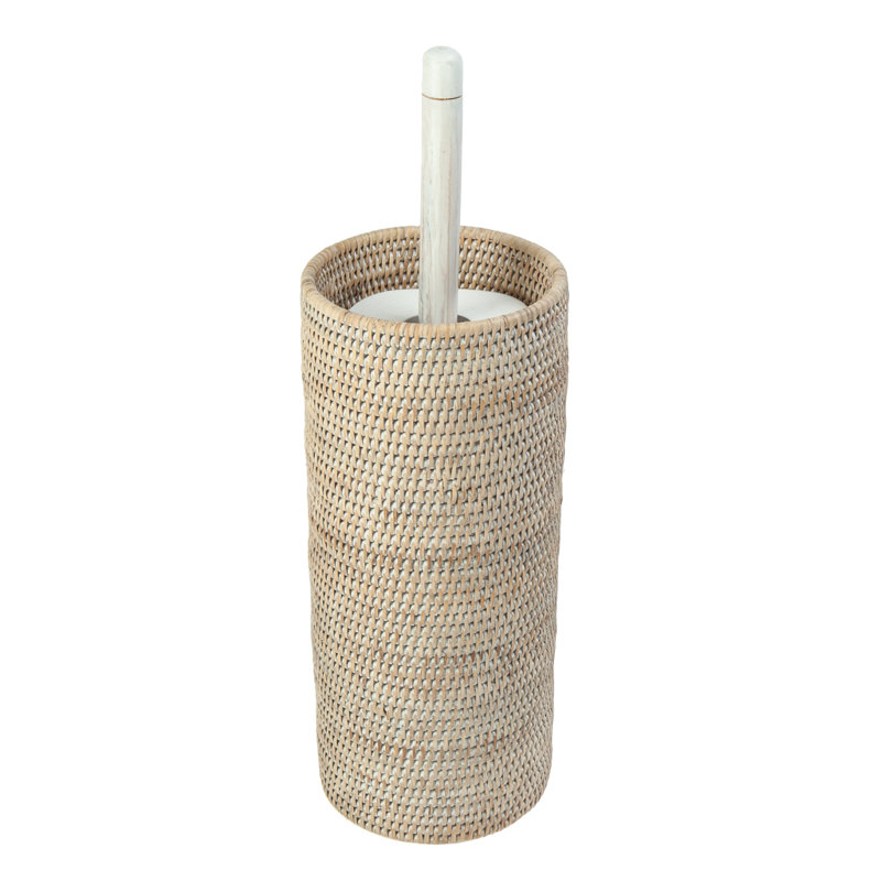 Porte-papier hygiénique sur pied Everard, Blanc