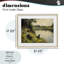 «Boy & Puppy Fishing», reproduction encadrée sous verre, design par Arlington Prints-396979817-396979823
