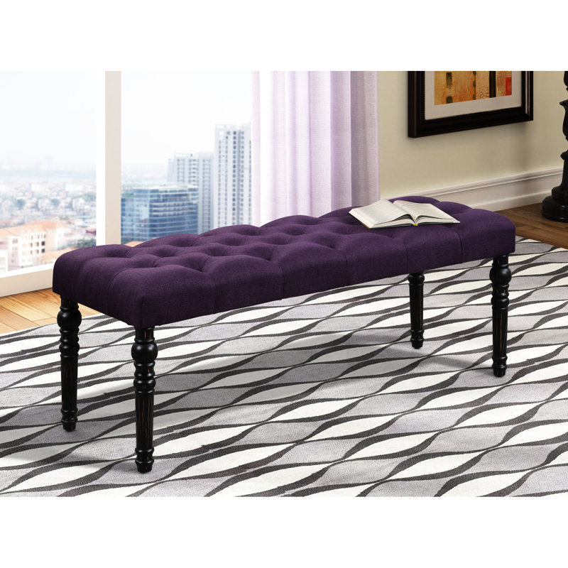 Upholstered Plastic / Acrylic Bench