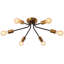 6-Light 52cm Dimmable Sputnik Sphere Semi Flush Mount