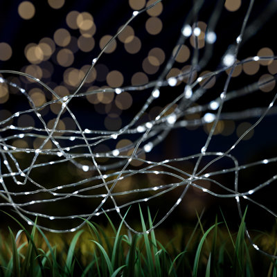 Guirlande lumineuse d'extérieur à énergie solaire 100 lumières DEL 38,65 pi Hemphill