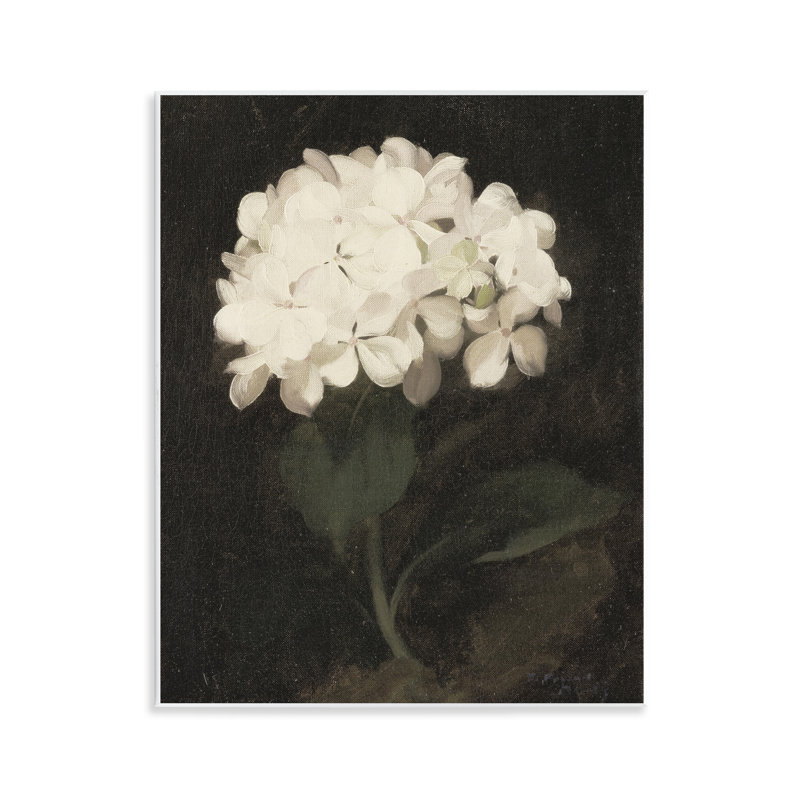 White Geranium Cluster Wall Plaque, design by Leah Straatsma