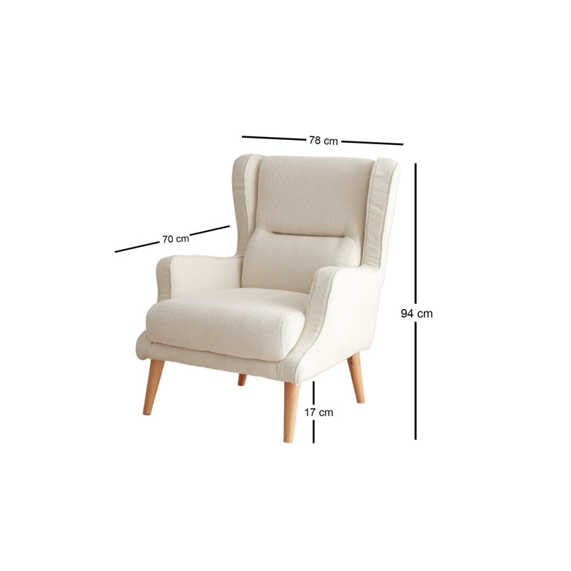 Bina Upholstered Wingback Chair