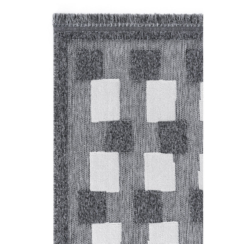 Retaaj Geometric Machine Made Indoor / Outdoor Area Rug, Runner 2'7" x 16'4"