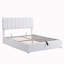 Lit plateforme tapissier avec système de rangement hydraulique-611202893-611202895