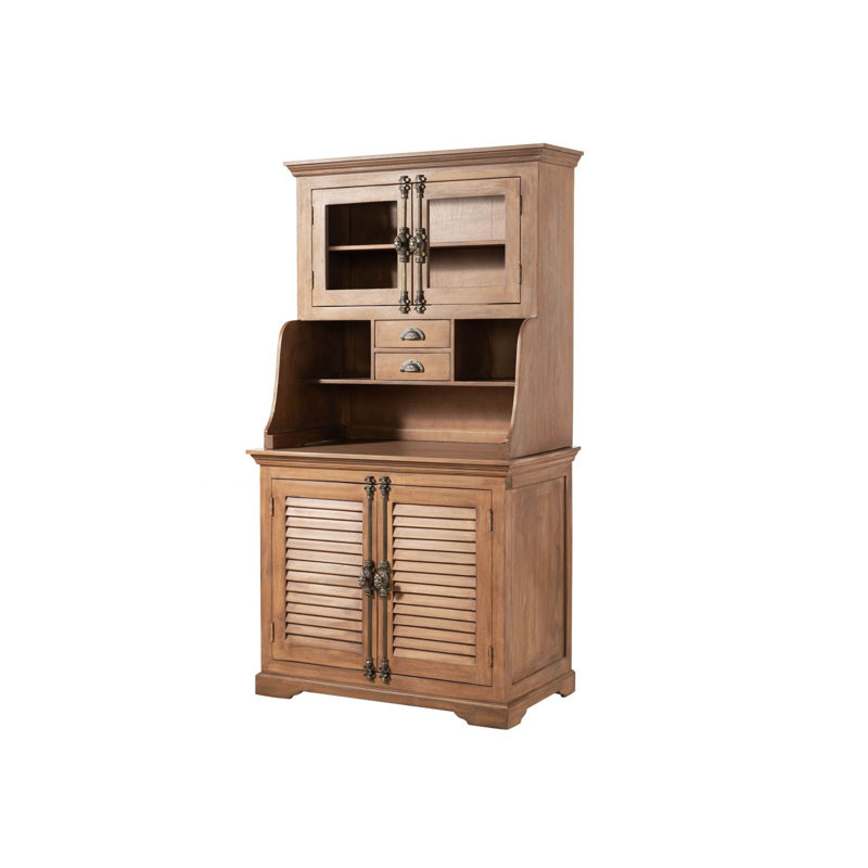 Toulouse Display Cabinet, Beige Oiled