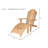 ADIRONDACK WITH OTTOMAN