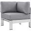 Ensemble de canapé modulaire d'extérieur en aluminium 6 pièces Shore-23593034