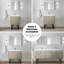 Meuble-lavabo rustique avec comptoir en quartz blanc, robinet en métal et miroir brillant hypocrite de 28 po-624992048