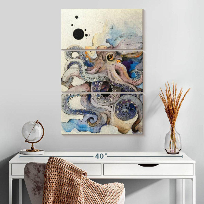 Brampt Dreamy Octopus, 32" H x 20" W
