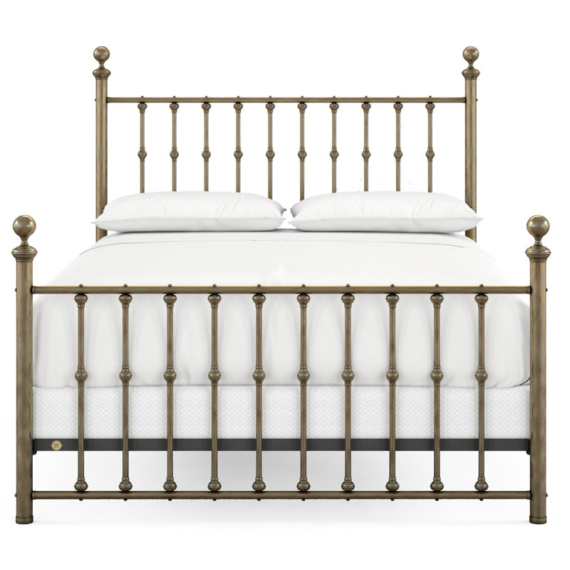 104 Palisade Bed | Complete Standard, California King, Aged Brass Lacquered
