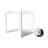 1 Riser Combo 2" Cube 3-Sided Plexiglass Pedestal Lucite Acrylic Display Risers Jewelry-1676154503
